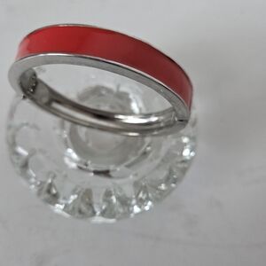 Chic Red and Silver Women's Bracelet